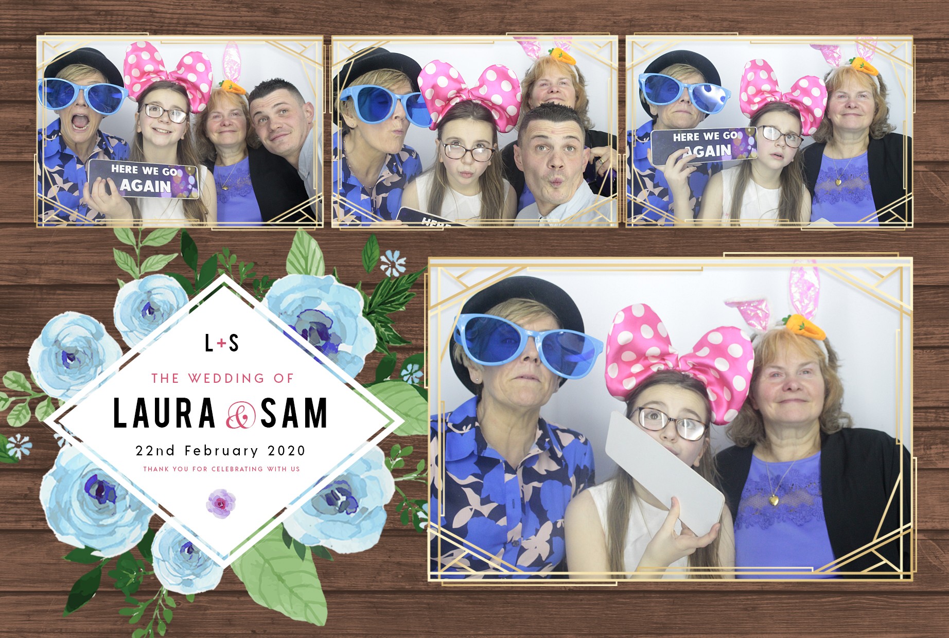 Laura and Sam's Wedding | View more photos from the event at gallery.myphotoboothexperience.co.uk/u/MyPhotoBoothExperienceLtd/Laura-and-Sams-Wedding